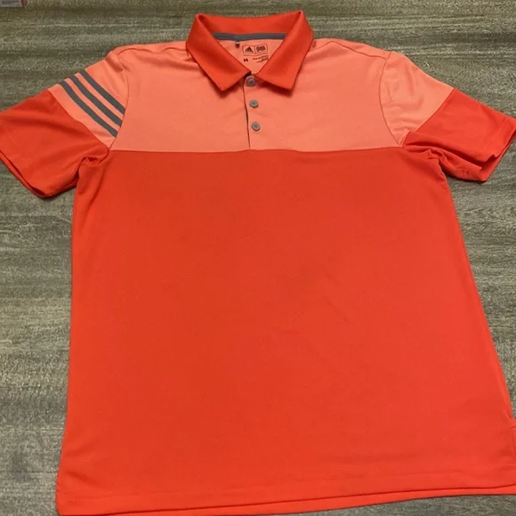 Adidas Men's Heathered 3-Stripes Colorblock Polo - Picture 5 of 9